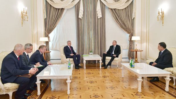 İlham Əliyev Belarus Təhlükəsizlik Şurasının dövlət katibinin başçılıq etdiyi nümayəndə heyətini qəbul edib - Sputnik Азербайджан