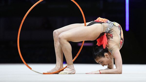Зохра Агамирова в финале чемпионата Европы по художественной гимнастике в Баку - Sputnik Азербайджан
