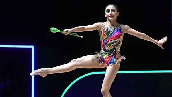 Зохра Агамирова (Азербайджан) на чемпионате Европы по художественной гимнастике в Баку - Sputnik Азербайджан