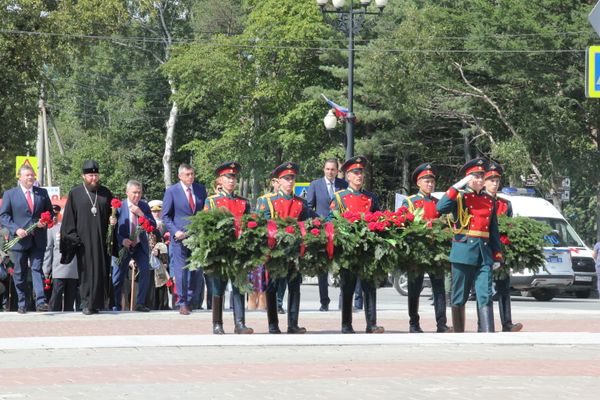 Южно-Сахалинск, столица Сахалинской области. На Дальнем Востоке Победу отмечают дважды в год — 9 мая со всей Россией и 2 сентября в день окончания Второй мировой войны и освобождения Сахалина и Курильских островов. - Sputnik Азербайджан