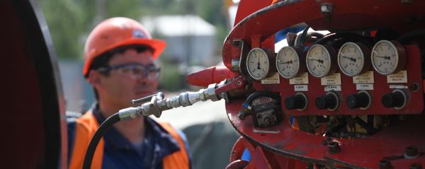 Строительство газопровода Северный поток-2 в Ленинградской области - Sputnik Азербайджан