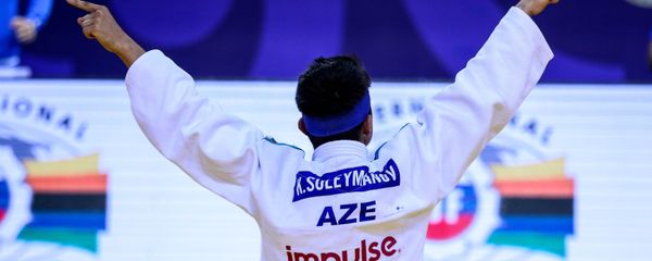 Азербайджанский дзюдоист Кямран Сулейманов (60 килограммов) на чемпионате мира среди кадетов, который проходит в Алматы (Казахстан) - Sputnik Азербайджан