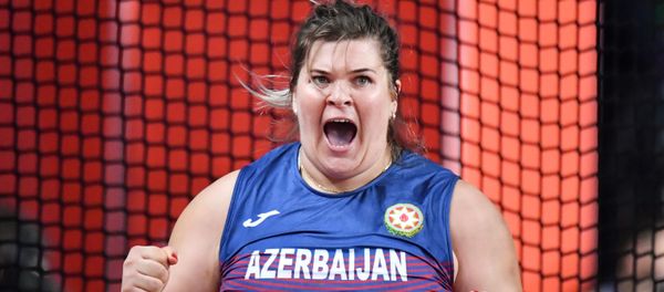  Метательница молота Анна Скидан на чемпионате мира по легкой атлетике, который проходит в Дохе (Катар) - Sputnik Азербайджан