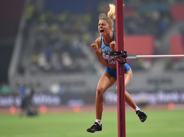 Спортсменка Юлия Левченко (Украина) на чемпионате мира по легкой атлетике 2019 в Дохе - Sputnik Азербайджан