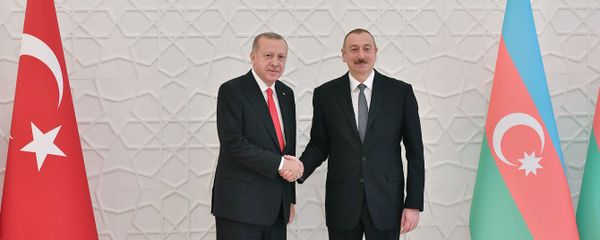 Президент Азербайджана Ильхам Алиев и Президент Турции Реджеп Тайип Эрдоган - Sputnik Азербайджан