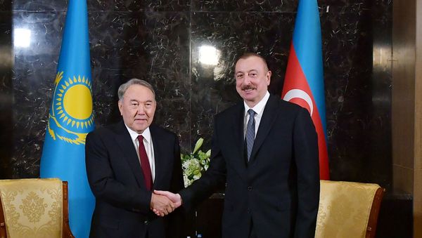 İlham Əliyev və Nursultan Nazarbayev - Sputnik Азербайджан