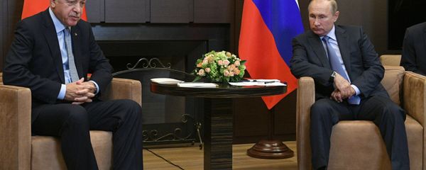 Президент России Владимир Путин и президент Турции Реджеп Тайип Эрдоган - Sputnik Азербайджан