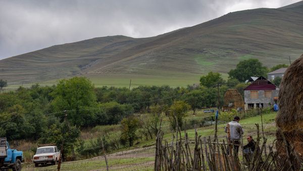 Туман в селе Чайкенд, фото из архива - Sputnik Азербайджан