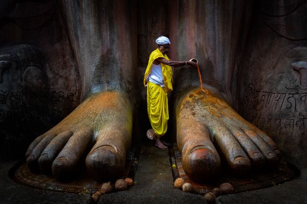 Снимок Shravanabelagola Temple фотографа Vinod Kumar Kulkarni, ставший финалистом конкурса Historic Photographer of the Year 2019 - Sputnik Азербайджан