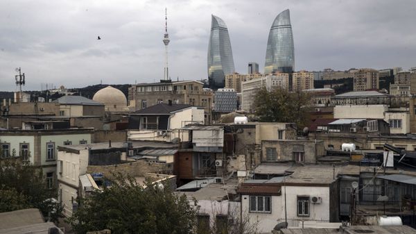 Вид на Flame Towers в Баку Вид на Flame Towers в Баку - Sputnik Азербайджан