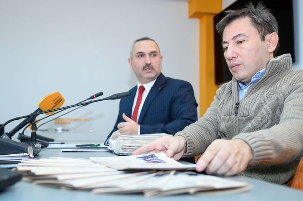 Пресс-конференция, посвященная проблемам трудовых мигрантов в Азербайджане - Sputnik Азербайджан