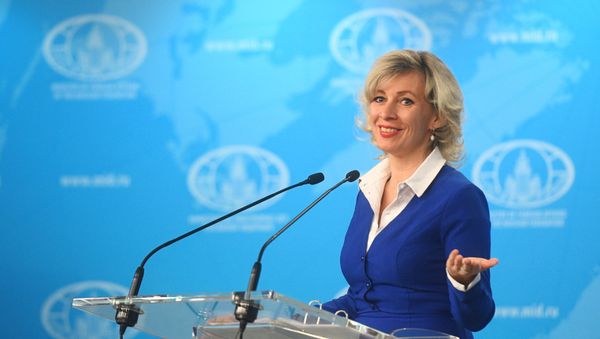 Rusiya Xarici İşlər Nazirliyinin rəsmi nümayəndəsi Mariya Zaxarova - Sputnik Азербайджан