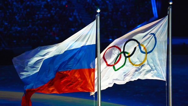 Поднятие российского флага на Олимпиаде, фото из архива - Sputnik Азербайджан