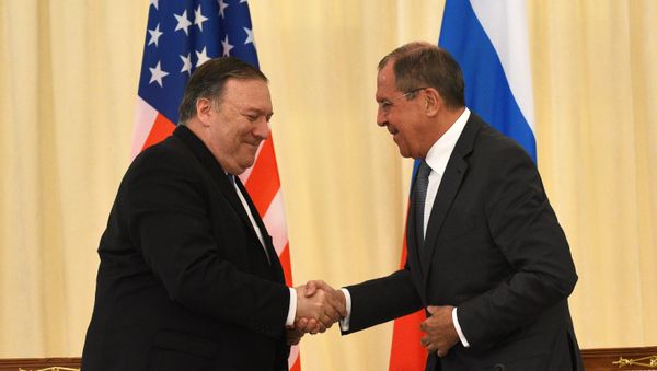Встреча главы МИД РФ С. Лаврова с госсекретарем США М. Помпео - Sputnik Азербайджан