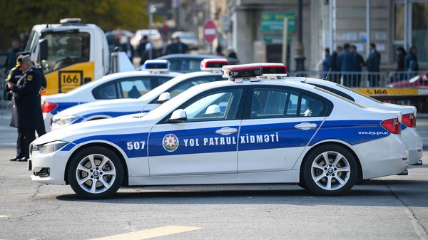 Автомобиль дорожно-патрульной службы в Баку, фото из архива  - Sputnik Азербайджан
