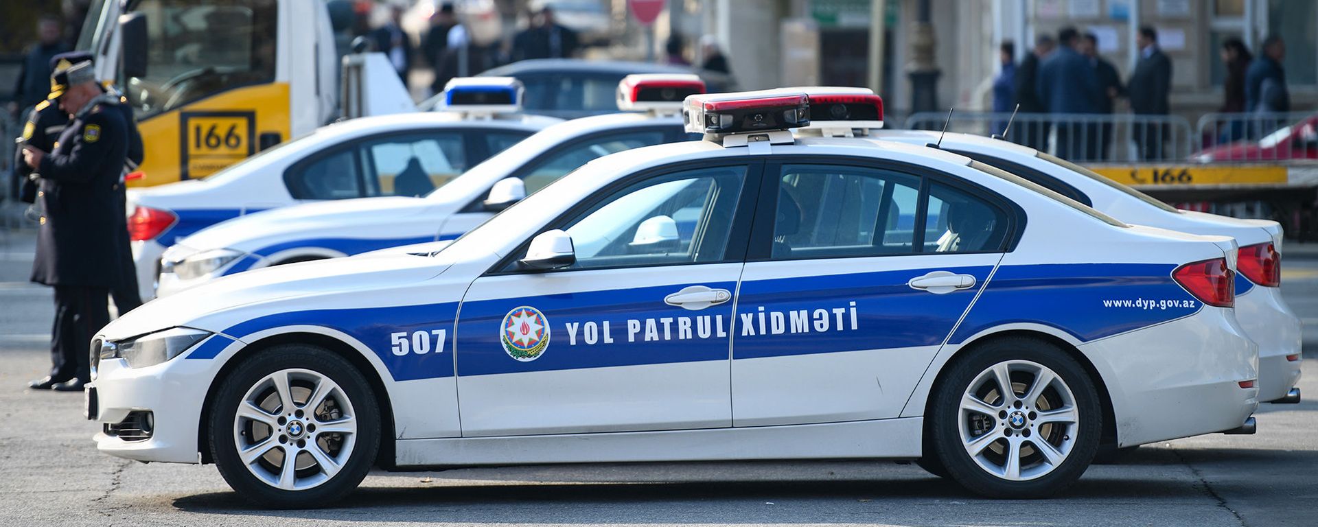 Автомобиль дорожно-патрульной службы в Баку, фото из архива  - Sputnik Азербайджан, 1920, 12.04.2021