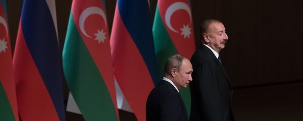 Президент РФ Владимир Путин и президент Азербайджана Ильхам Алиев - Sputnik Азербайджан