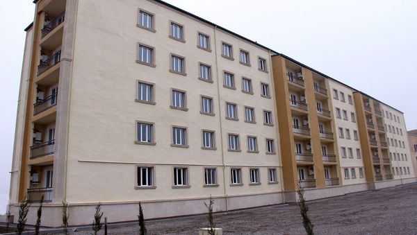 В воинской части Военно-воздушных сил сдано в пользование очередное жилое здание - Sputnik Азербайджан