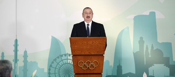 Президент Ильхам Алиев на церемонии, посвященной спортивным итогам 2019 года - Sputnik Азербайджан