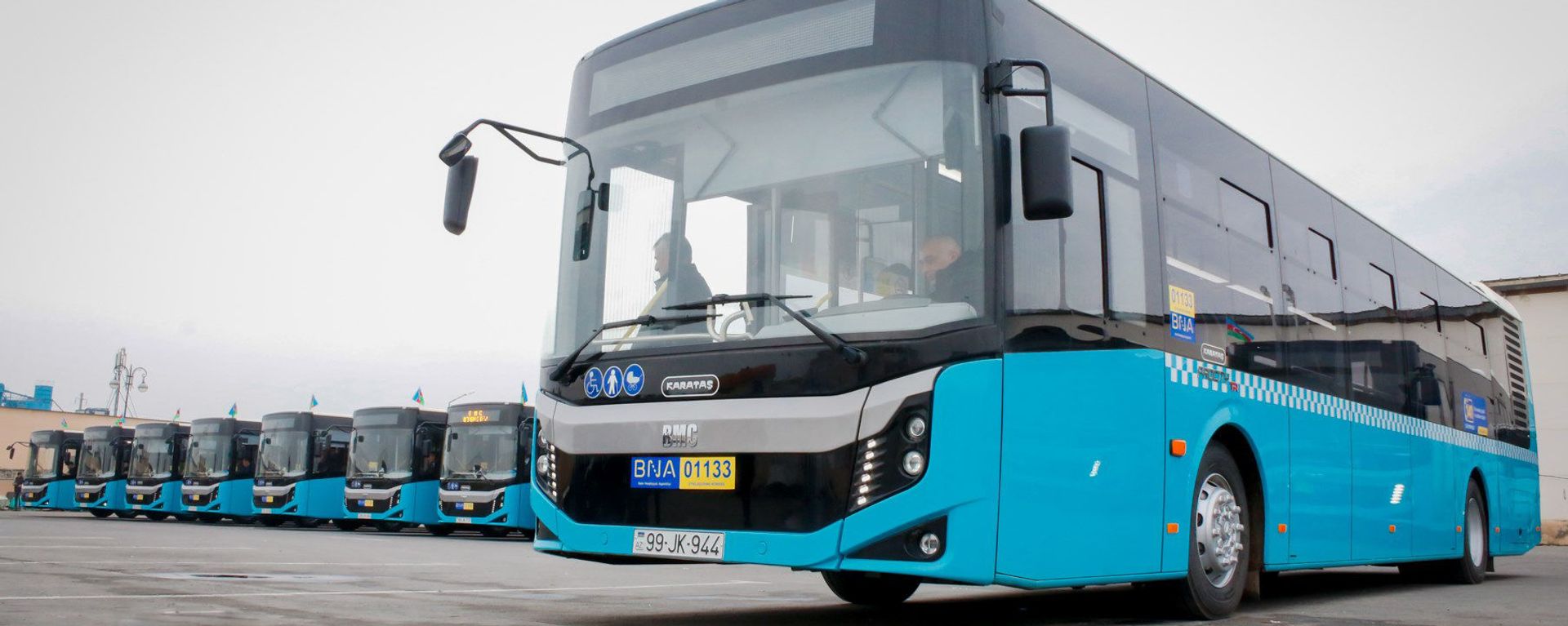  12 metrlik BMC Procity markalı avtobus - Sputnik Азербайджан, 1920, 30.04.2021