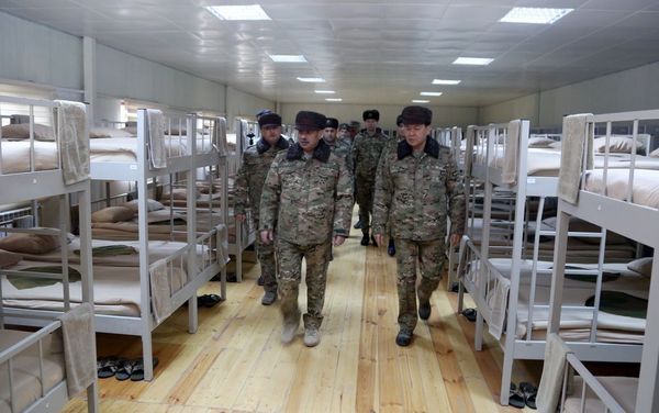 Состоялось открытие очередной новой воинской части в прифронтовой зоне - Sputnik Азербайджан