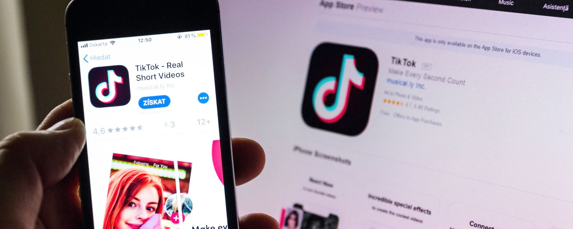Иконка на экране смартфона социальной сети TikTok - Sputnik Азербайджан, 1920, 30.07.2021