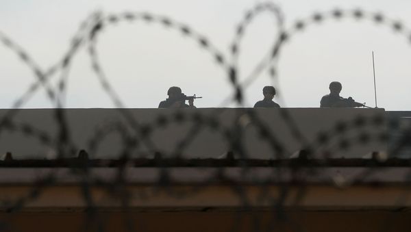 Сотрудники службы безопасности посольства США в Багдаде, фото из архива - Sputnik Азербайджан