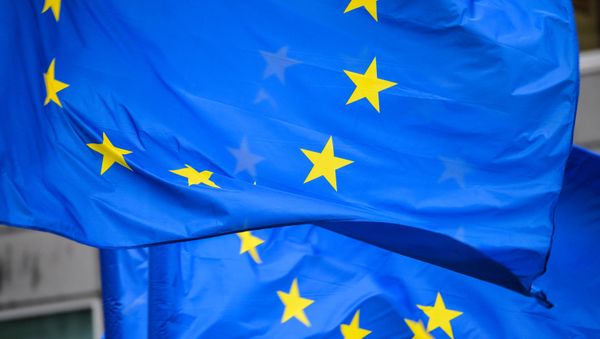 Флаги с символикой Евросоюза - Sputnik Азербайджан