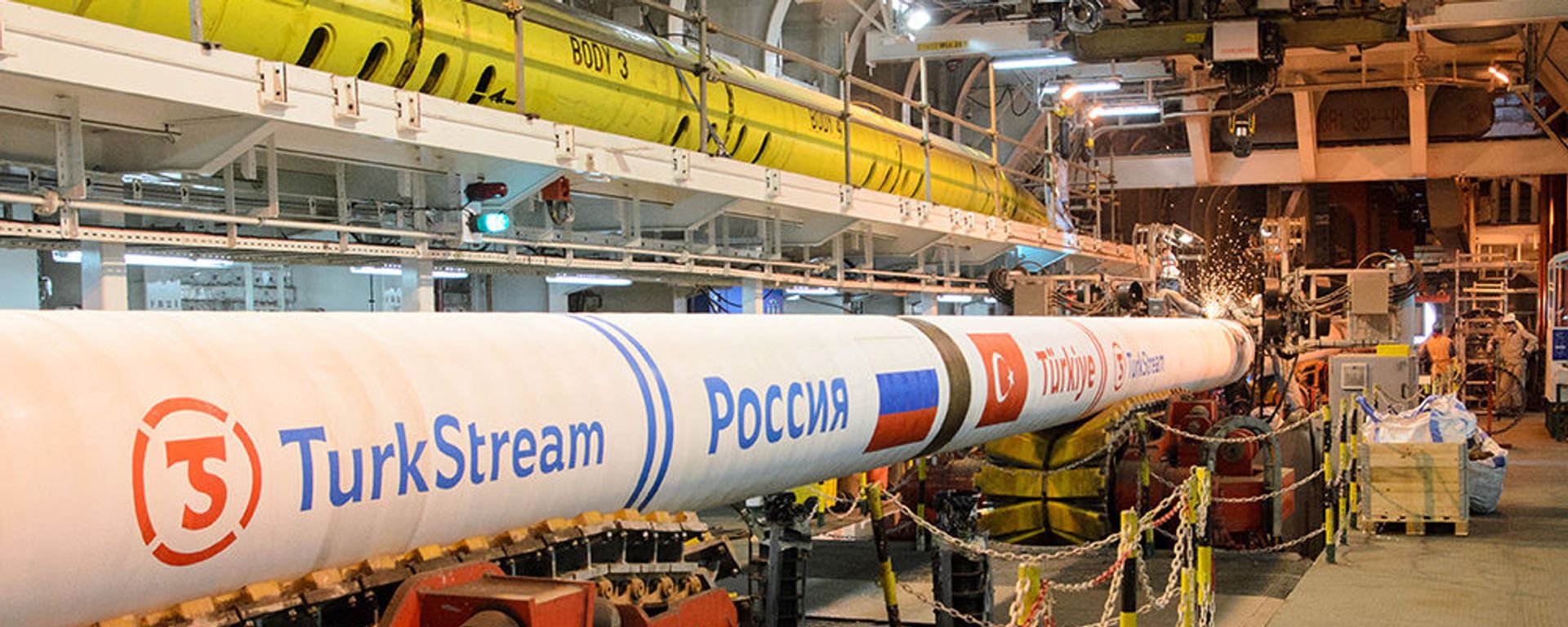 Труба Турецкого потока - Sputnik Азербайджан, 1920, 16.01.2025