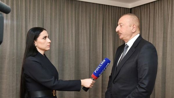 Интервью президента Азербайджана Ильхама Алиева российскому телеканалу Россия-24 - Sputnik Азербайджан