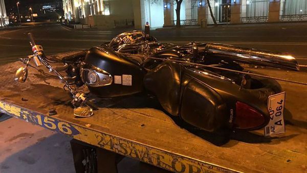 На месте ДТП в Сабаильском районе - Sputnik Азербайджан