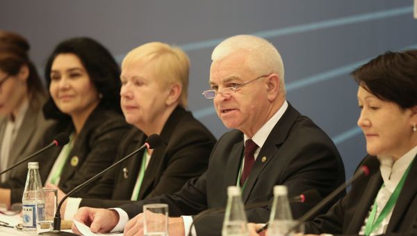 MDB müşahidə missiyasının rəhbəri, MDB-nin İcraiyyə Komitəsi sədrinin birinci müavini - İcraçı katibi Viktor Quminski - Sputnik Азербайджан