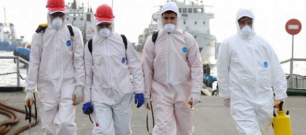 Дезинфекция судов ЗАО Азербайджанское Каспийское морское пароходство - Sputnik Азербайджан