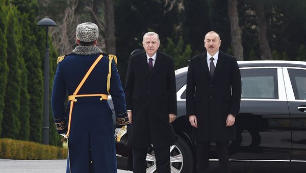  Встреча Президента Азербайджана Ильхама Алиева и Президента Турции Реджепа Тайипа Эрдогана - Sputnik Азербайджан