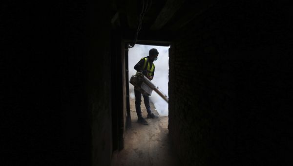 Дезинфекция жилого помещения, фото из архива Дезинфекция жилого помещения, фото из архива - Sputnik Азербайджан