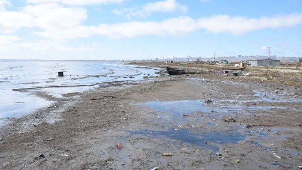 Загрязненный водоем, фото из архива - Sputnik Азербайджан
