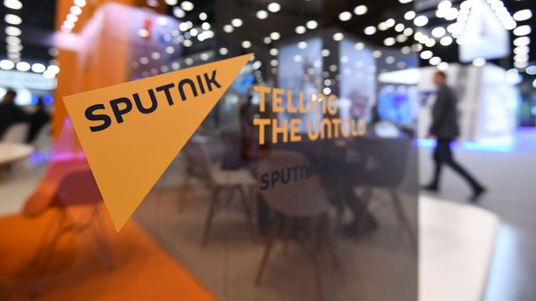 Стенд международного информационного агентства и радио Sputnik Стенд международного информационного агентства и радио Sputnik - Sputnik Азербайджан