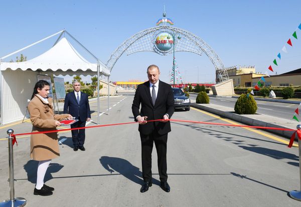 Президент Алиев посетил Геранбой и Шамкир - фото - Sputnik Азербайджан