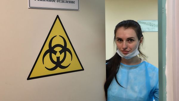 Отделение для людей с подозрением на коронавирус - Sputnik Азербайджан