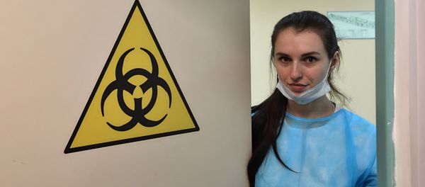 Отделение для людей с подозрением на коронавирус Отделение для людей с подозрением на коронавирус - Sputnik Азербайджан