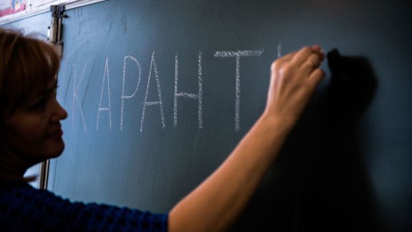 Учитель одной из школ, фото из архива - Sputnik Азербайджан