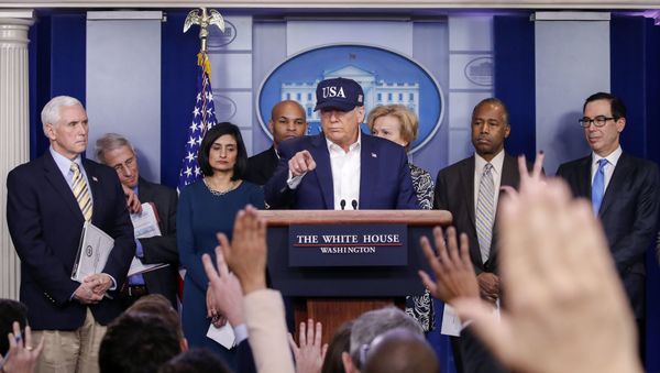 Президент США Дональд Трамп, фото из архива  - Sputnik Азербайджан
