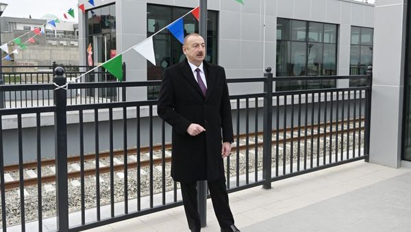İlham Əliyev açılışda - Sputnik Азербайджан