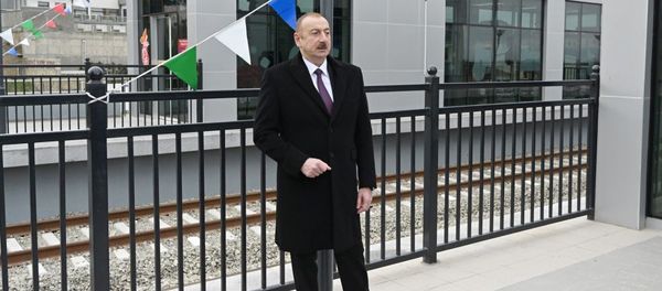 İlham Əliyev açılışda - Sputnik Азербайджан