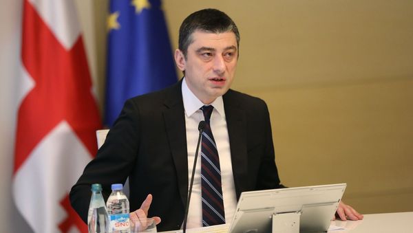 Премьер-министр Грузии Георгий Гахария - Sputnik Азербайджан
