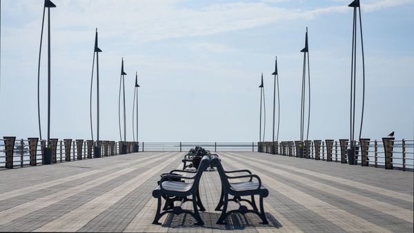 На приморском бульваре в Баку На приморском бульваре в Баку - Sputnik Азербайджан