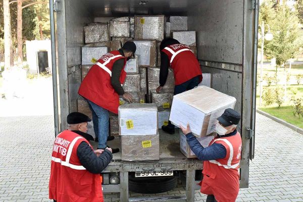 Китай отправил в Сумгайыт гуманитарную помощь для борьбы с коронавирусом - Sputnik Азербайджан