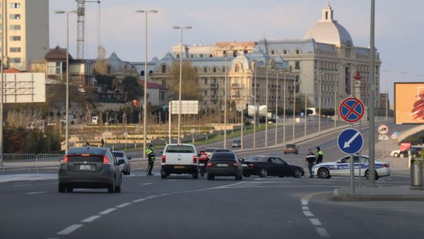 Bakıda polis postu, arxiv şəkli - Sputnik Азербайджан