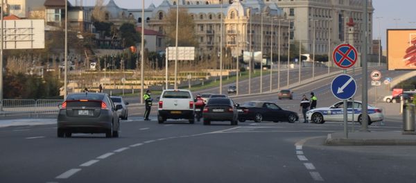 Bakıda polis postu, arxiv şəkli - Sputnik Азербайджан