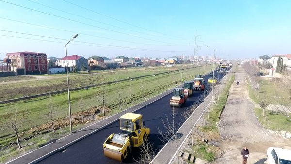 Abşeron rayonunda küçə və yolların təmiri - Sputnik Азербайджан